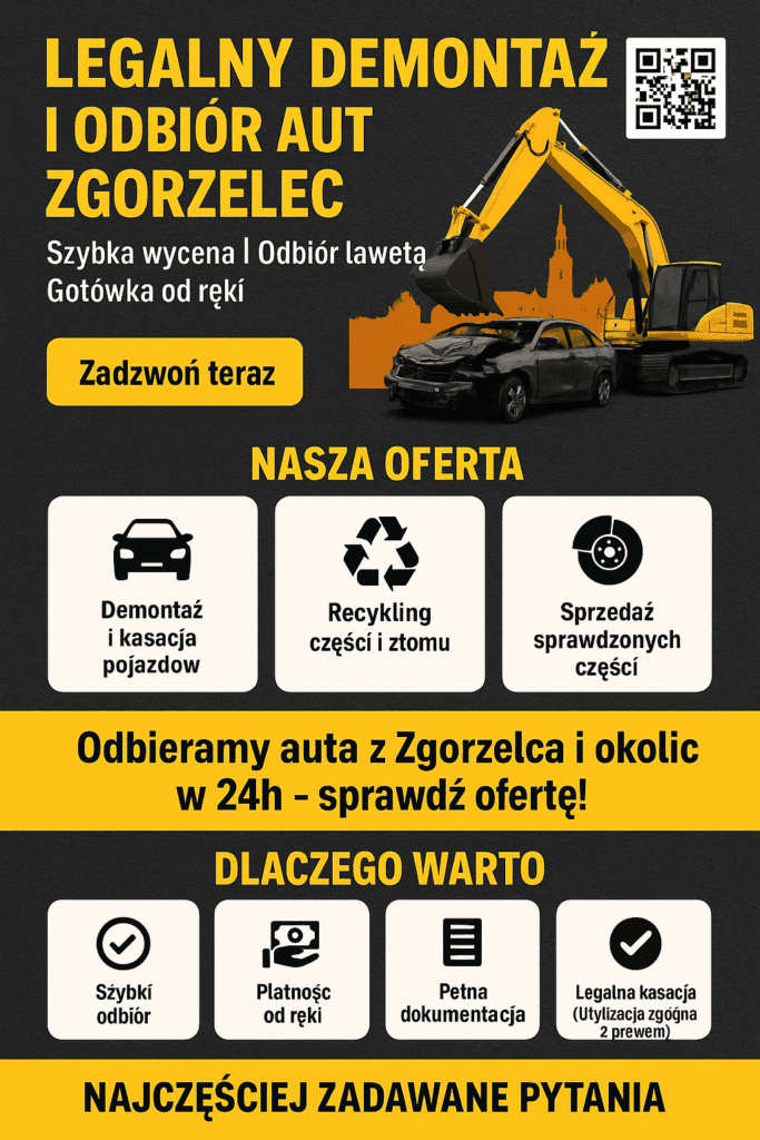 Auto skup Zgorzelec Legalne części samochodowe części z gwarancją